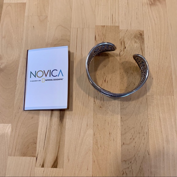 Novica Sterling Silver Cuff Bracelet - Picture 2 of 6